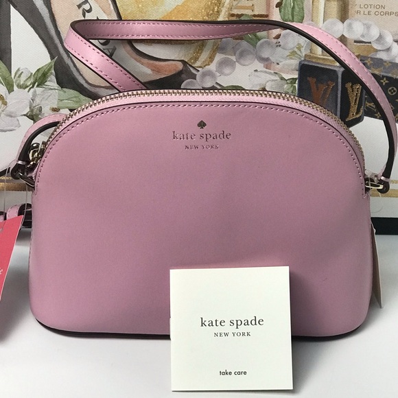 kate spade Handbags - NWT Kate Spade Dome Leather Crossbody Bag- Pink 🌸💕